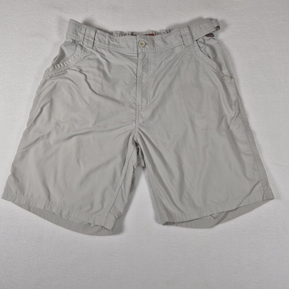 Simms Fishing Shorts Mens Size L Nylon Breathable Hiking Outdoors Flawed